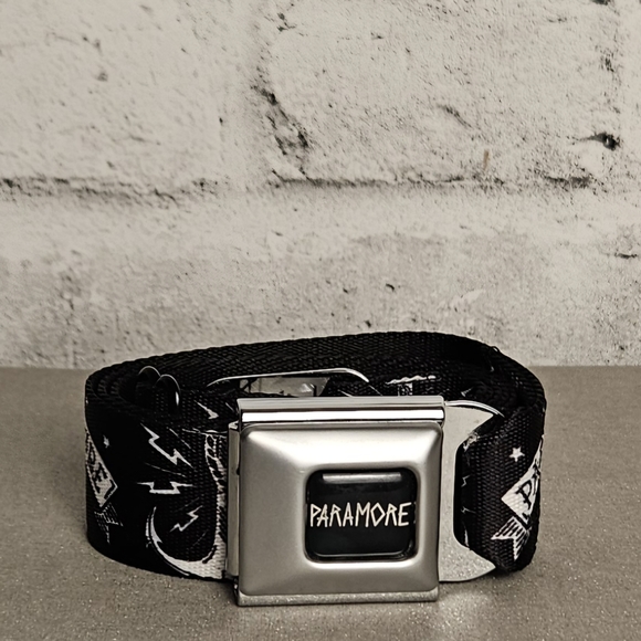 Buckle-Down Other - Buckle-Down Paramore Black Belt with Silver Buckle
